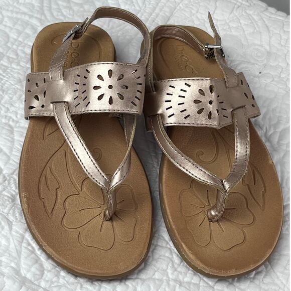 BOC Born Concept Women's Copper Flat Strap Sandals - Size 7.5M - Picture 1 of 10